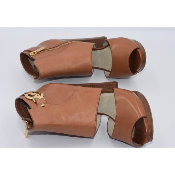 Michael Michael Kors Wyatt Heels Open Toe Leather Women's Size 7M - Picture 9 of 10